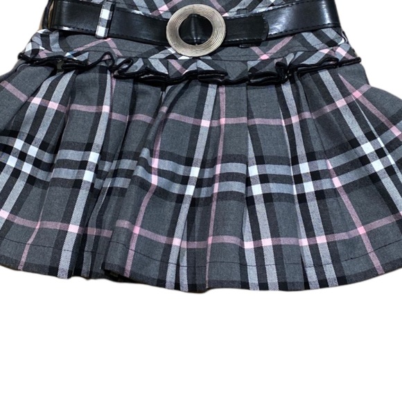 Burberry London Pink and Black Girl's Skirt - Picture 3 of 10